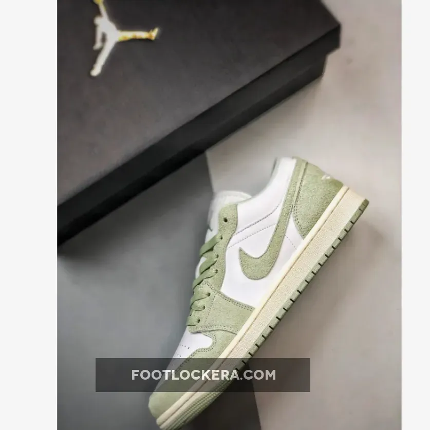 Air Jordan 1 Low Shaggy Green Suede Air Jordan 1 Low Shaggy Green Suede