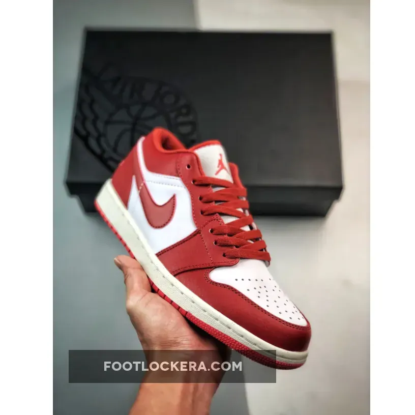Air Jordan 1 Low White/Dune Red