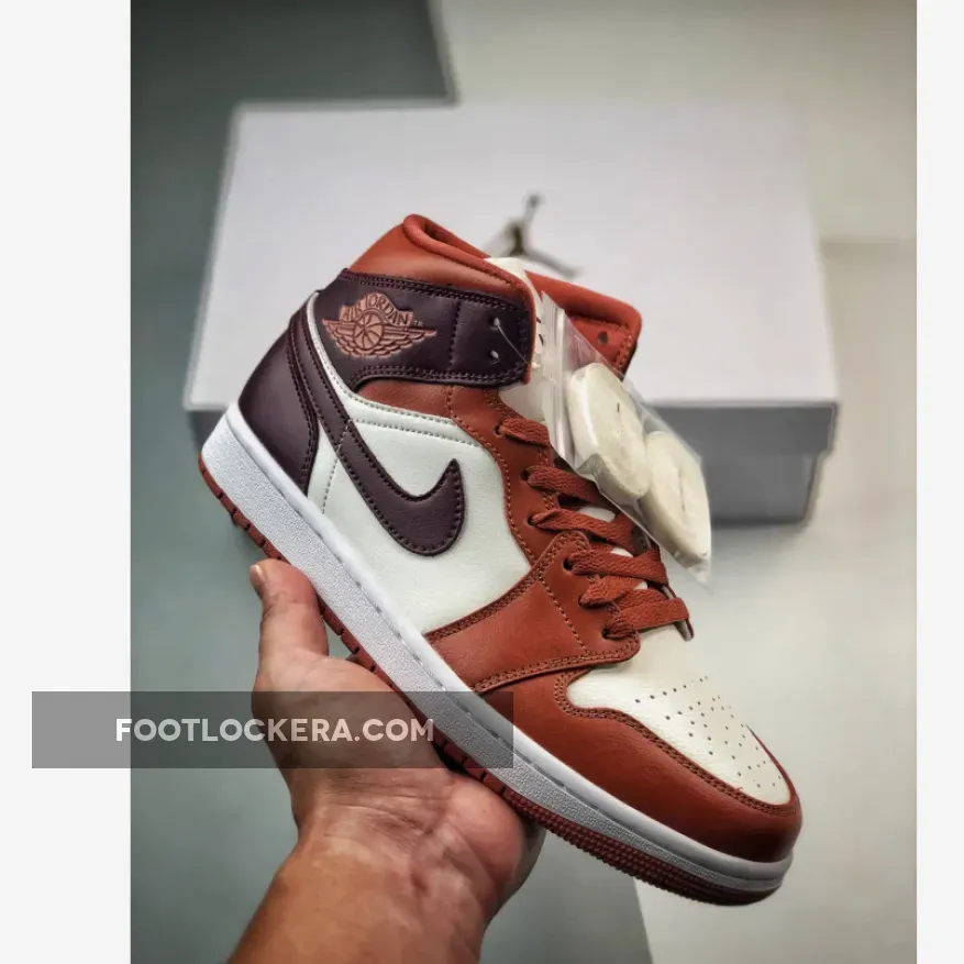 Air Jordan 1 Mid Dusty Peach Sky J Orange