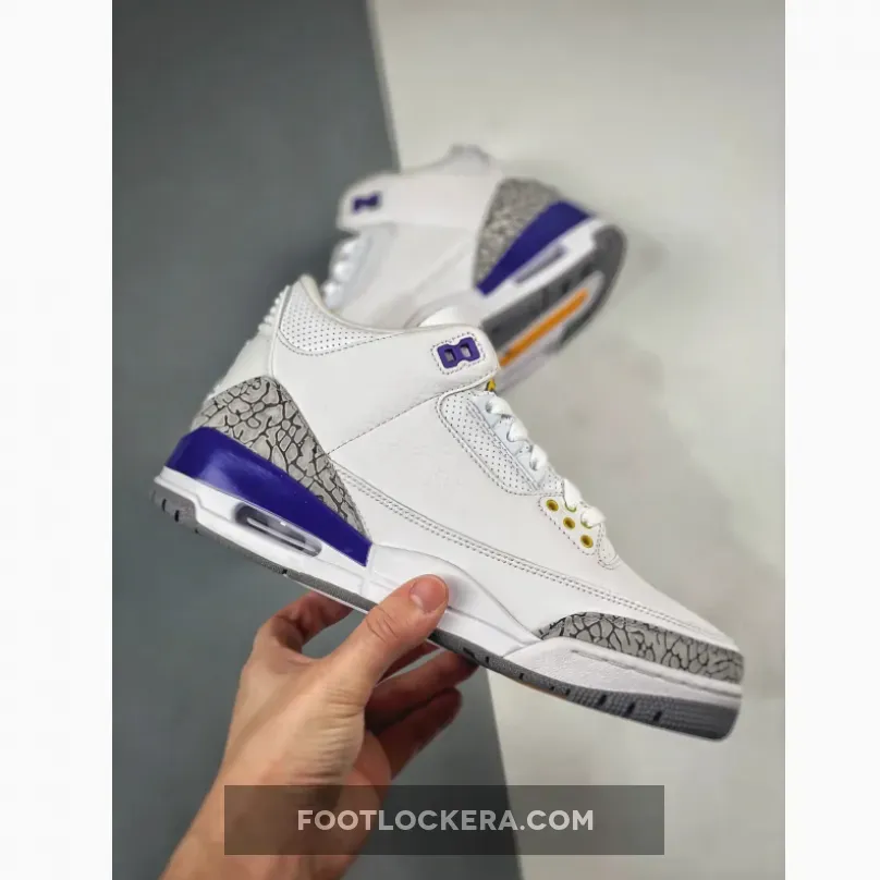 Air Jordan 3 Retro Kobe Bryant PE White/Purple-Cement Grey