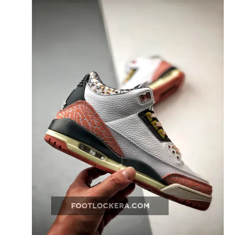 Air Jordan 3 "Vintage Floral" White/Red Stardust
