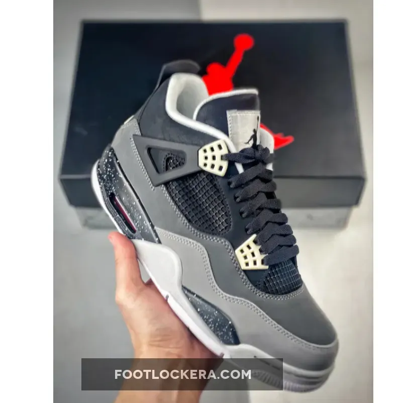 Air Jordan 4 Retro "Fear Pack" Black/White-Cool Grey-Pure Platinum