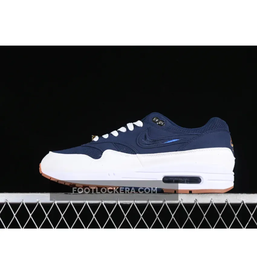 AIR MAX 1 MIDNIGHT NAVY/OBSIDIAN/SAIL/METALLIC GOLD/GUM MEDIUM BROWN