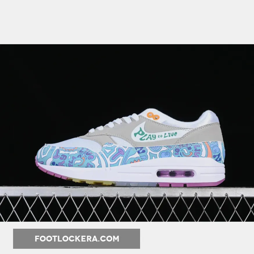 AIR MAX 1 WHITE/GREY/BLUE/PURPLE/GREEN