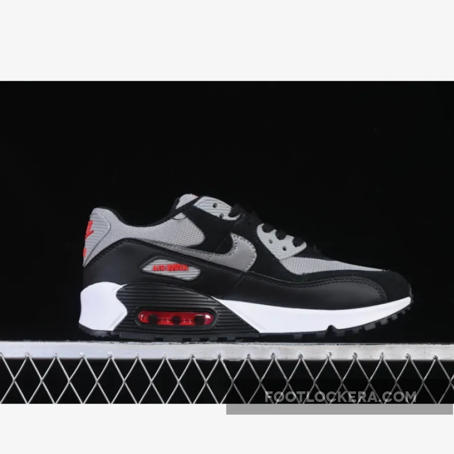 AIR MAX 90 BLACK/GREY/RED/WHITE AIR MAX 90 BLACK/GREY/RED/WHITE