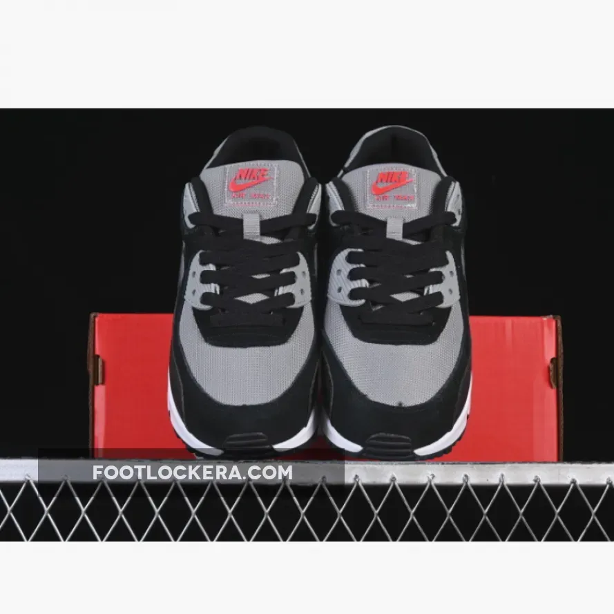 AIR MAX 90 BLACK/GREY/RED/WHITE AIR MAX 90 BLACK/GREY/RED/WHITE