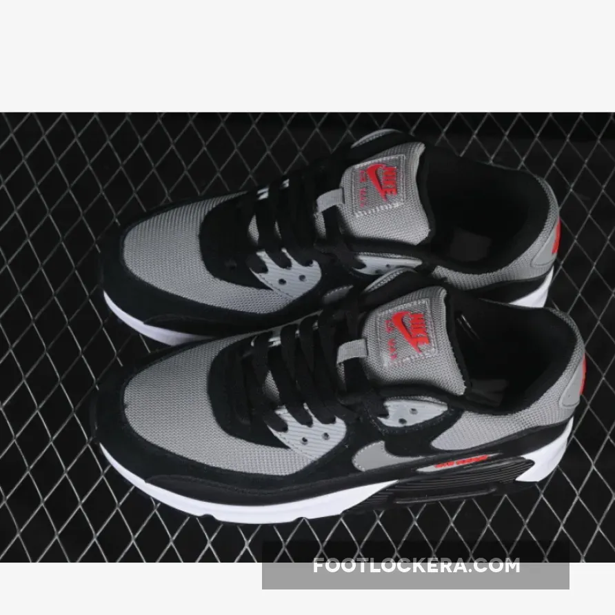 AIR MAX 90 BLACK/GREY/RED/WHITE AIR MAX 90 BLACK/GREY/RED/WHITE
