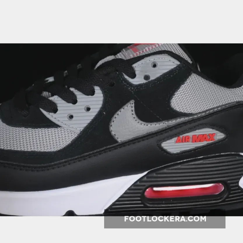 AIR MAX 90 BLACK/GREY/RED/WHITE AIR MAX 90 BLACK/GREY/RED/WHITE