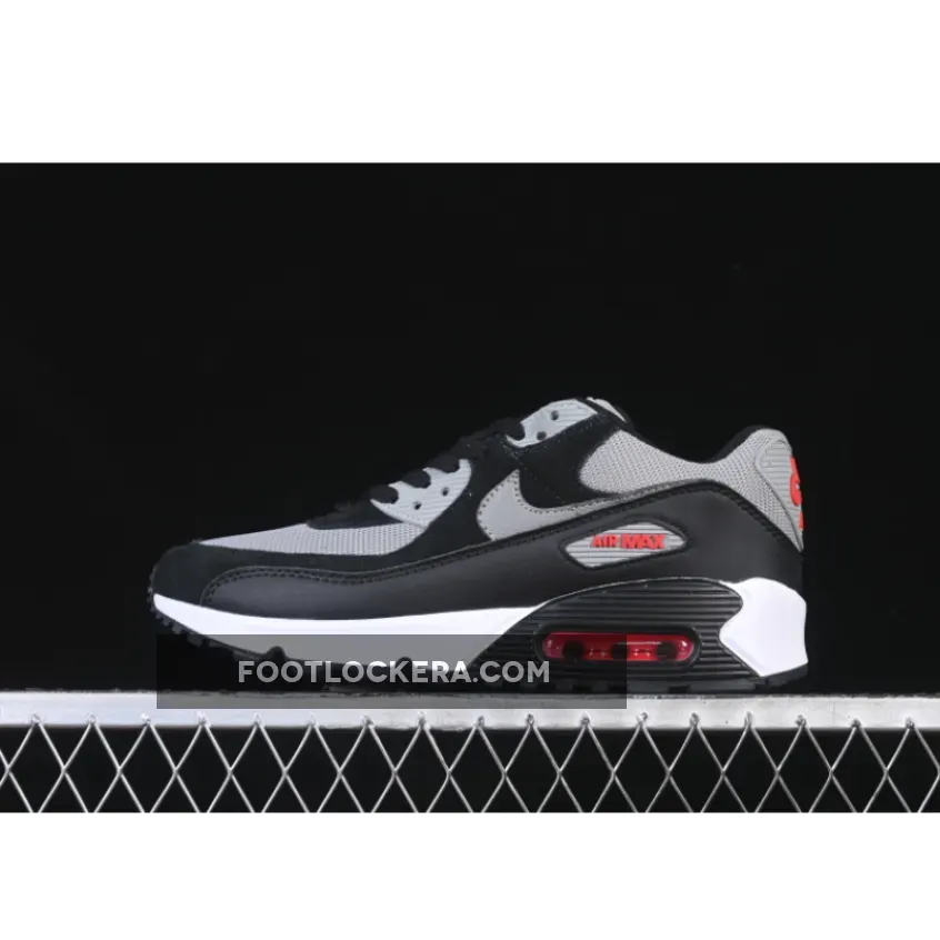 AIR MAX 90 BLACK/GREY/RED/WHITE AIR MAX 90 BLACK/GREY/RED/WHITE