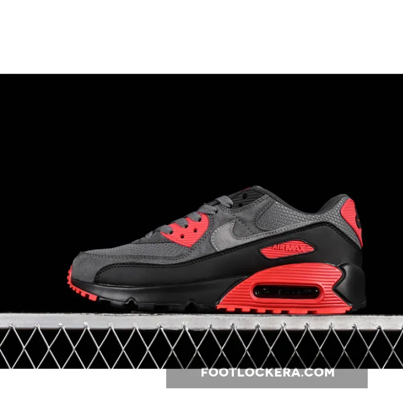 AIR MAX 90 BLACK/IRON GREY/FIRE RED/SMOKE GREY