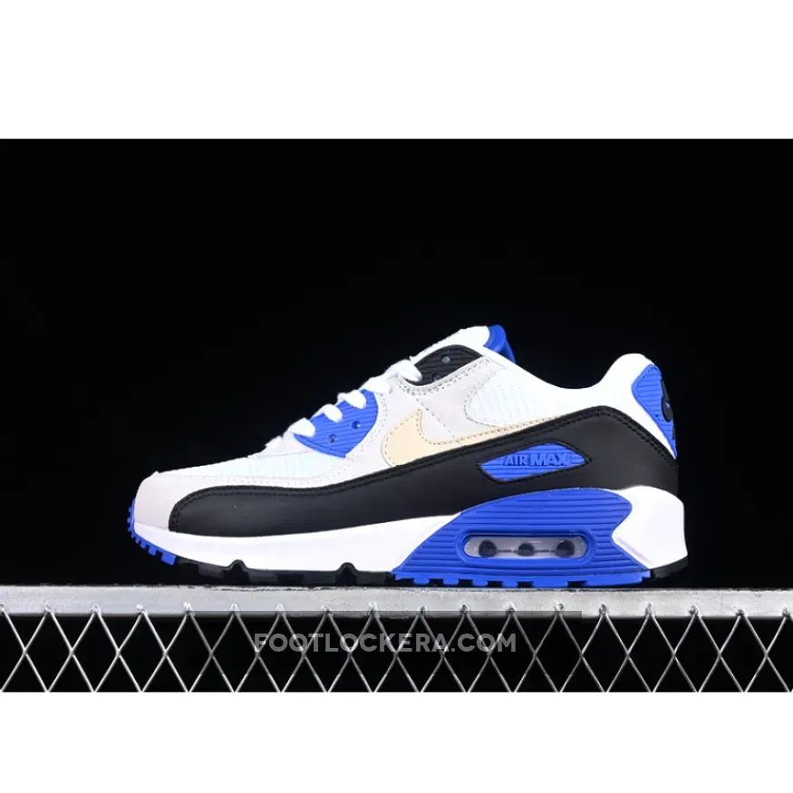 AIR MAX 90 PREMIUM WHITE/RACER BLUE/KHAKI/BLACK