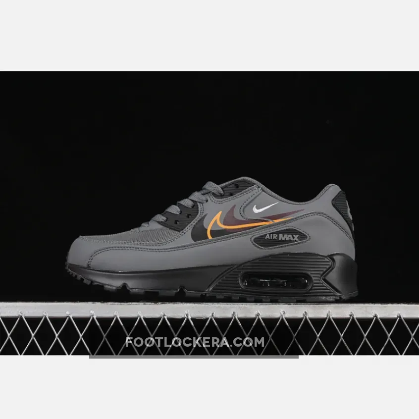 AIR MAX 90 SMOKE GREY/BRIGHT MANDARIN/MEDIUM ASH/BLACK
