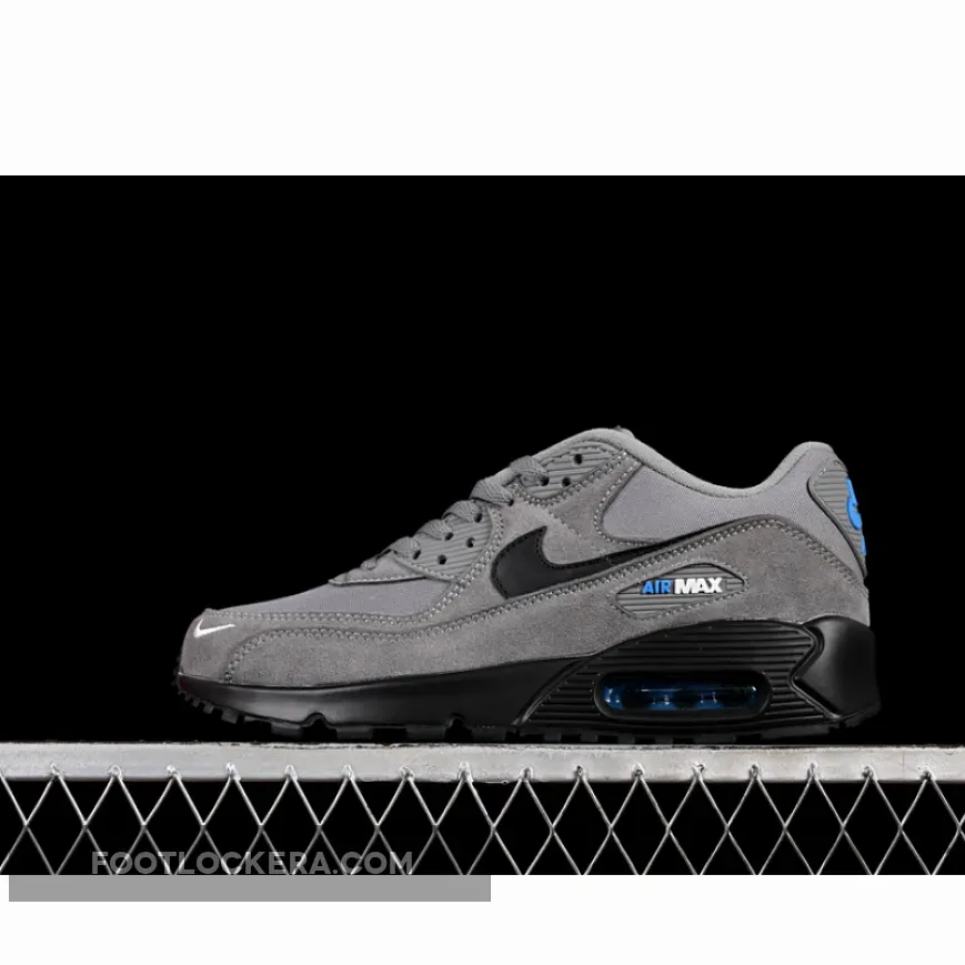 AIR MAX 90 SMOKE GREY/LIGHT PHOTO BLUE/METALLIC SILVER/BLACK