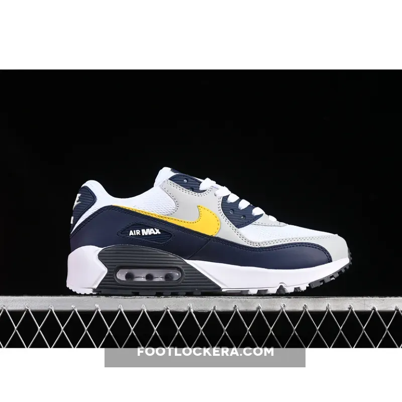 AIR MAX 90 WHITE/BLUE RECALL/PURE PLATINUM/TOUR YELLOW