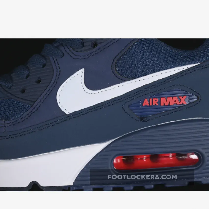 AIR MAX 90 WHITE/BLUE/RED AIR MAX 90 WHITE/BLUE/RED