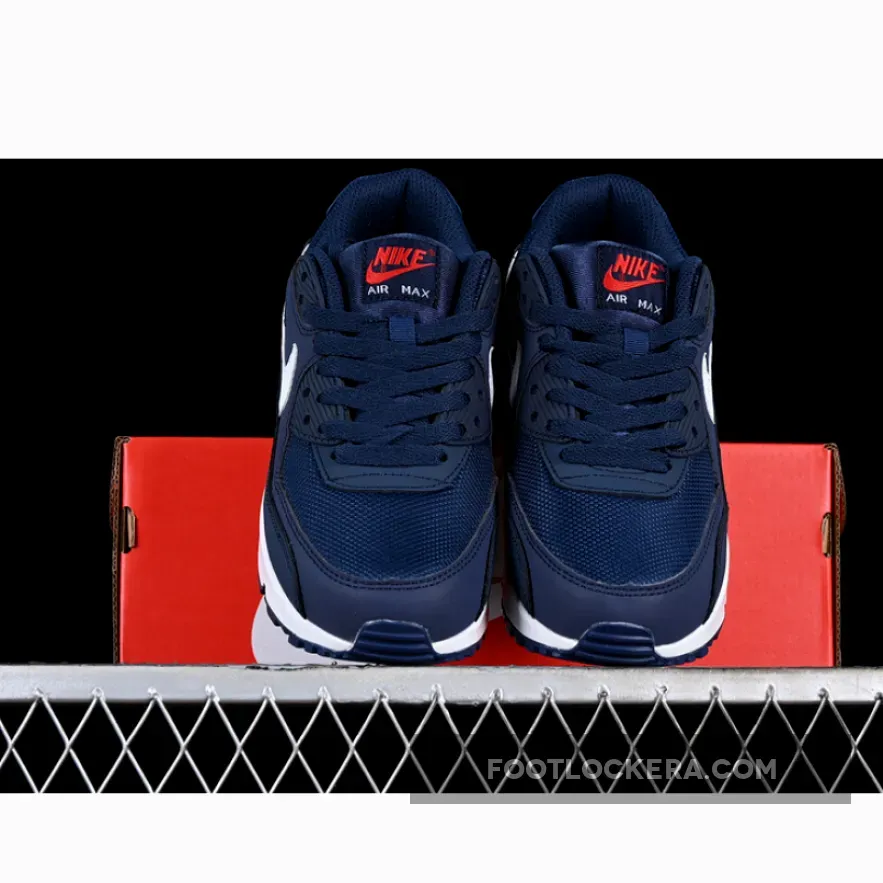 AIR MAX 90 WHITE/BLUE/RED AIR MAX 90 WHITE/BLUE/RED