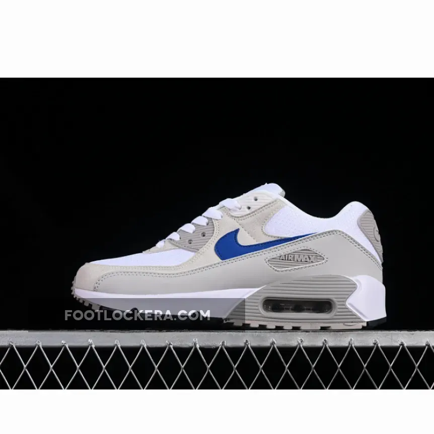 AIR MAX 90 WHITE/COLLEGE GREY/SUMMIT WHITE/RACER BLUE