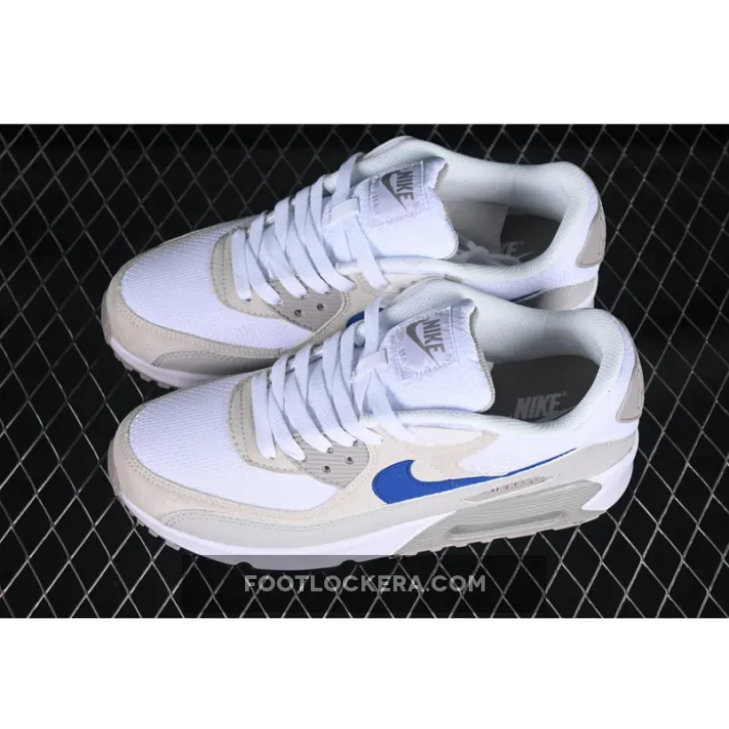 AIR MAX 90 WHITE/COLLEGE GREY/SUMMIT WHITE/RACER BLUE AIR MAX 90 WHITE/COLLEGE GREY/SUMMIT WHITE/RACER BLUE