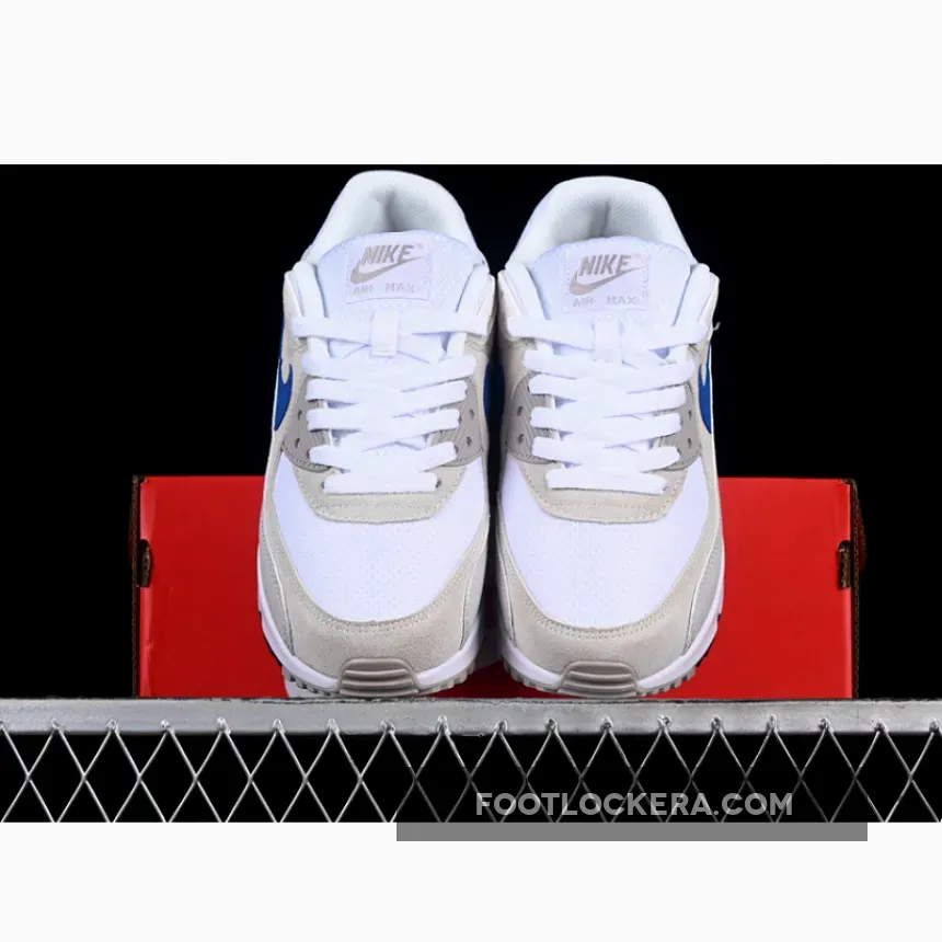 AIR MAX 90 WHITE/COLLEGE GREY/SUMMIT WHITE/RACER BLUE AIR MAX 90 WHITE/COLLEGE GREY/SUMMIT WHITE/RACER BLUE