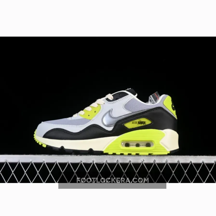 AIR MAX 90 WHITE/GREY/BLACK/GREEN AIR MAX 90 WHITE/GREY/BLACK/GREEN