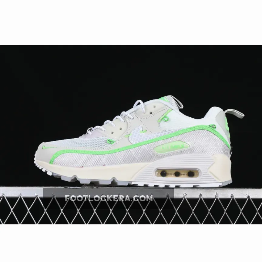 AIR MAX 90 WHITE/GREY/SILVER/GREEN