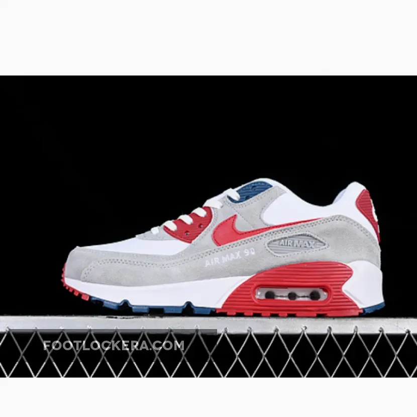 AIR MAX 90 WHITE/RED/GREY AIR MAX 90 WHITE/RED/GREY