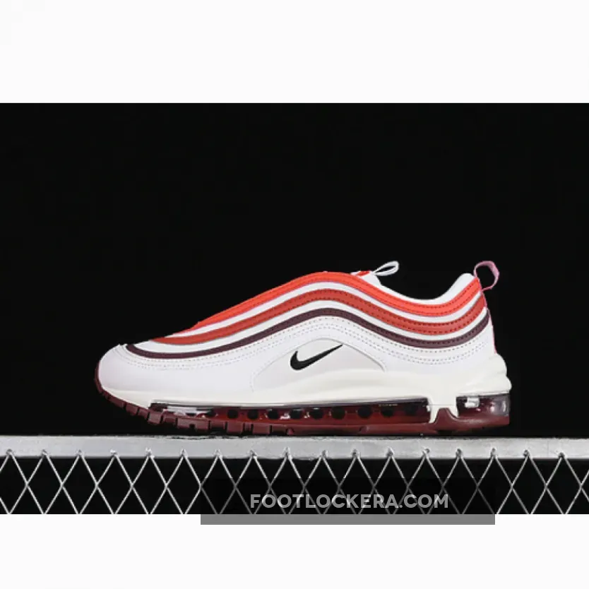 AIR MAX 97 SUMMIT WHITE/DARK TEAM RED/DRAGON RED/BLACK AIR MAX 97 SUMMIT WHITE/DARK TEAM RED/DRAGON RED/BLACK
