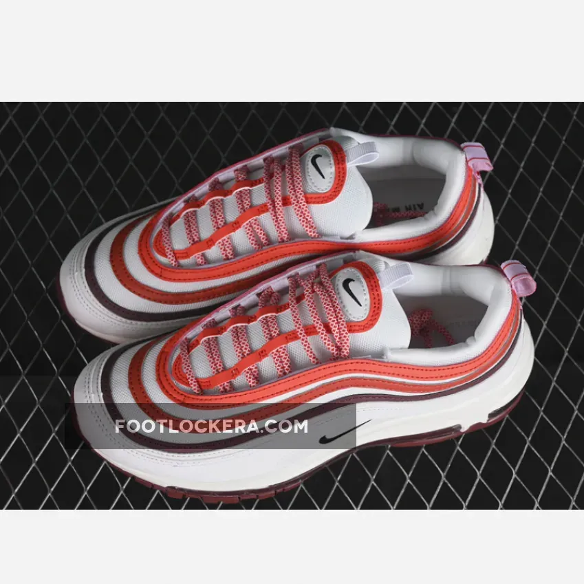 AIR MAX 97 SUMMIT WHITE/DARK TEAM RED/DRAGON RED/BLACK AIR MAX 97 SUMMIT WHITE/DARK TEAM RED/DRAGON RED/BLACK