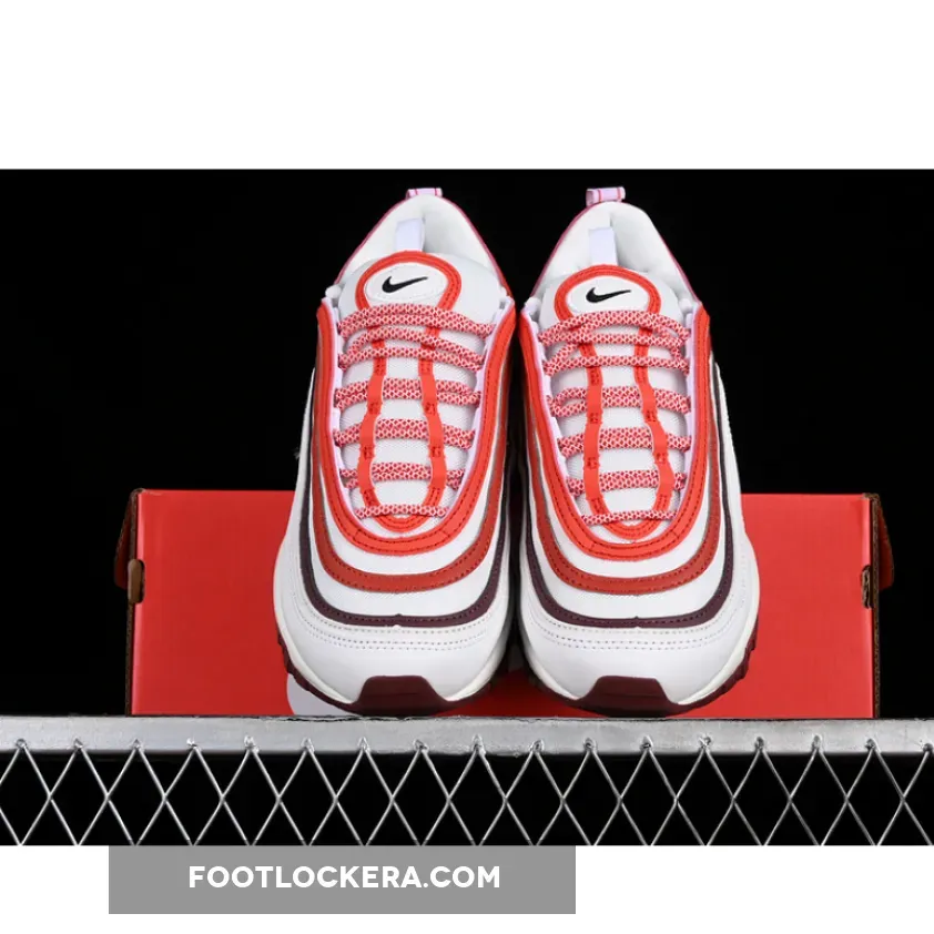 AIR MAX 97 SUMMIT WHITE/DARK TEAM RED/DRAGON RED/BLACK AIR MAX 97 SUMMIT WHITE/DARK TEAM RED/DRAGON RED/BLACK