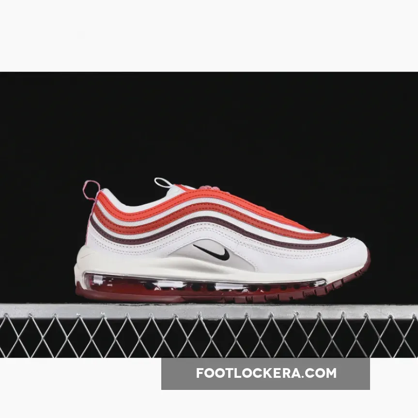 AIR MAX 97 SUMMIT WHITE/DARK TEAM RED/DRAGON RED/BLACK AIR MAX 97 SUMMIT WHITE/DARK TEAM RED/DRAGON RED/BLACK