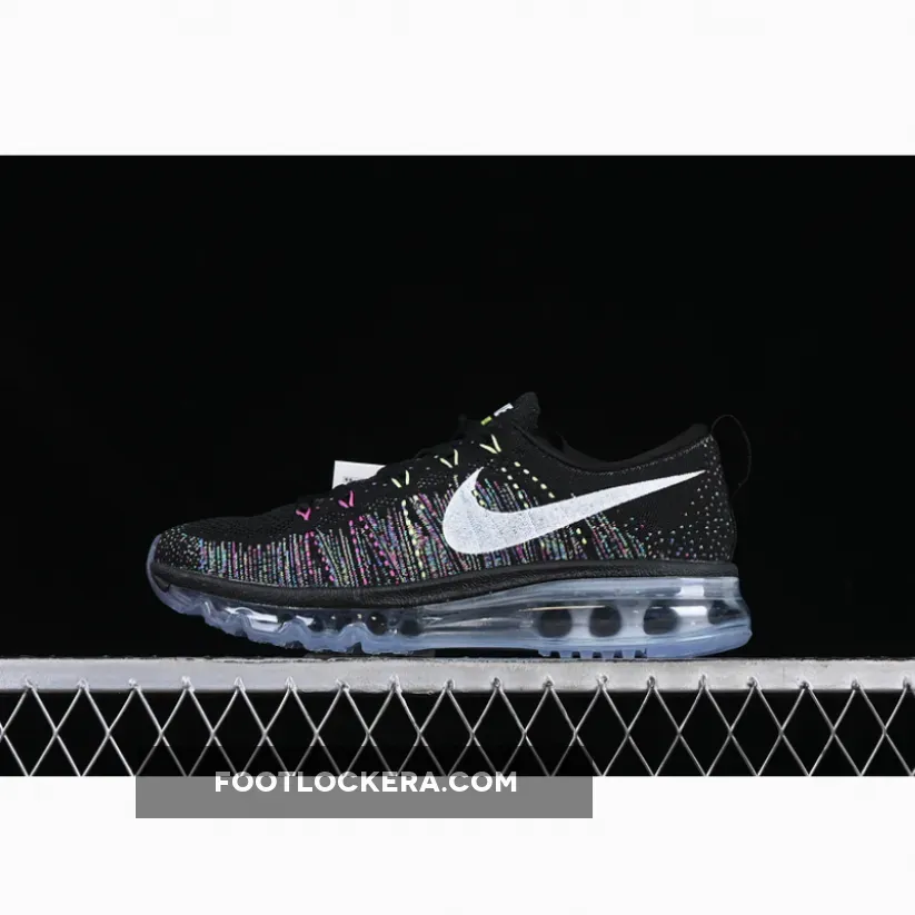AIR MAX FLYKNIT 2014 BLACK/SUMMIT WHITE-BLUE GLOW-BRIGHT CITRUS-GREEN GLOW