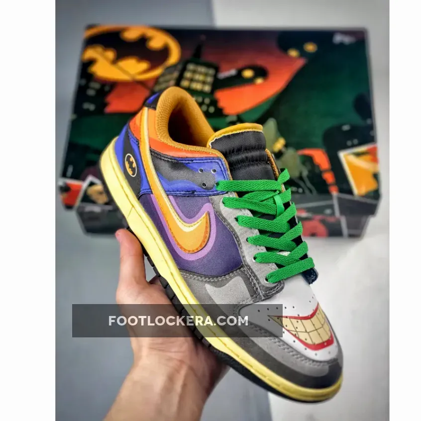 Batman x Joker Nike Dunk Low Black/Grey-Multi