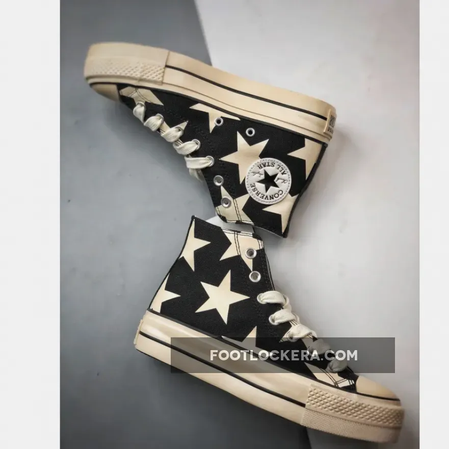 Converse Chuck Taylor All Star Lift Platform Large Stars Black/Natural Ivory/Egret Converse Chuck Taylor All Star Lift Platform Large Stars Black/Natural Ivory/Egret