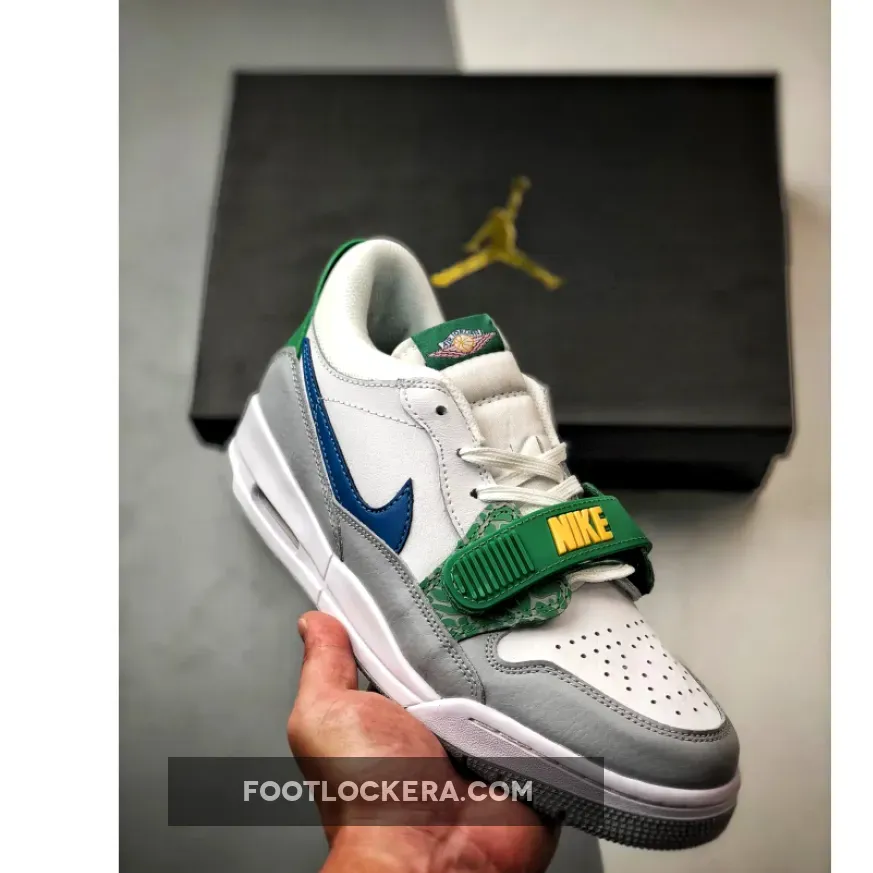 Jordan Legacy 312 Low White Grey Green