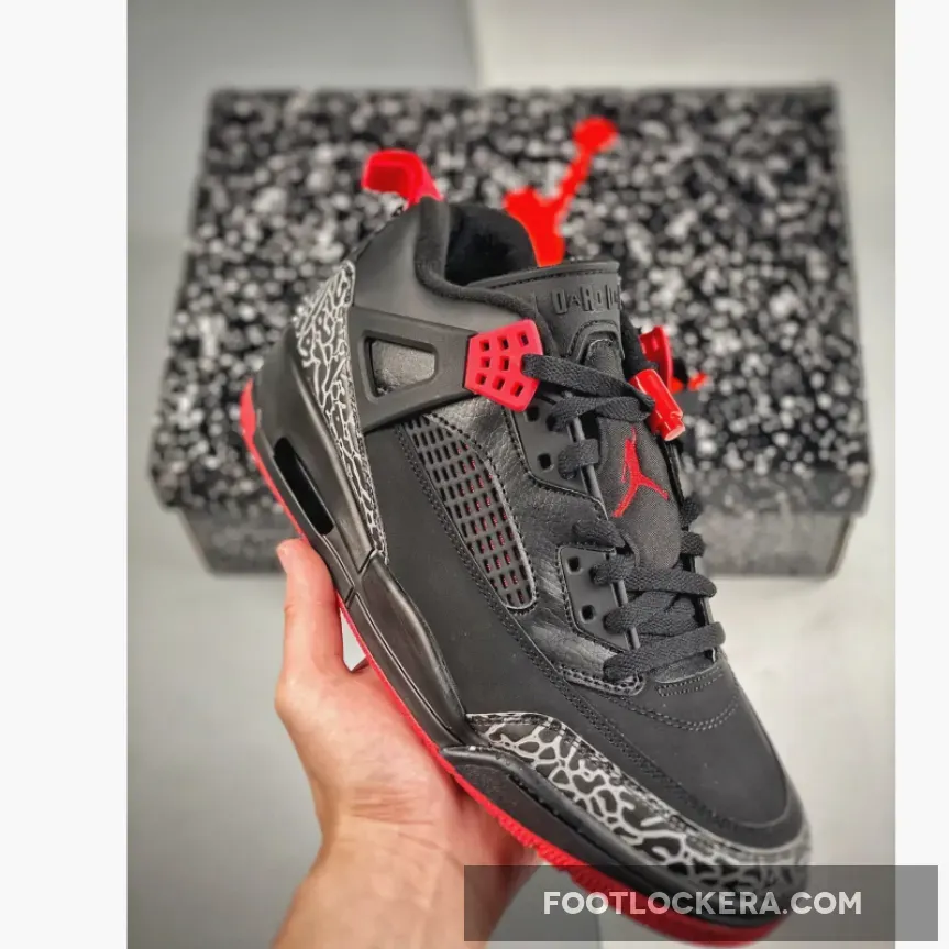 Jordan Spizike Low "Bred" Black/Gym Red-Sail