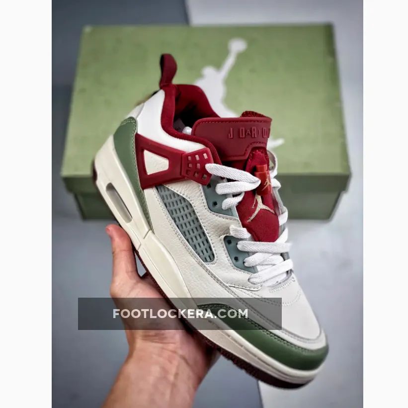 Jordan Spizike Low "CNY" Sail/Oil Green-Red