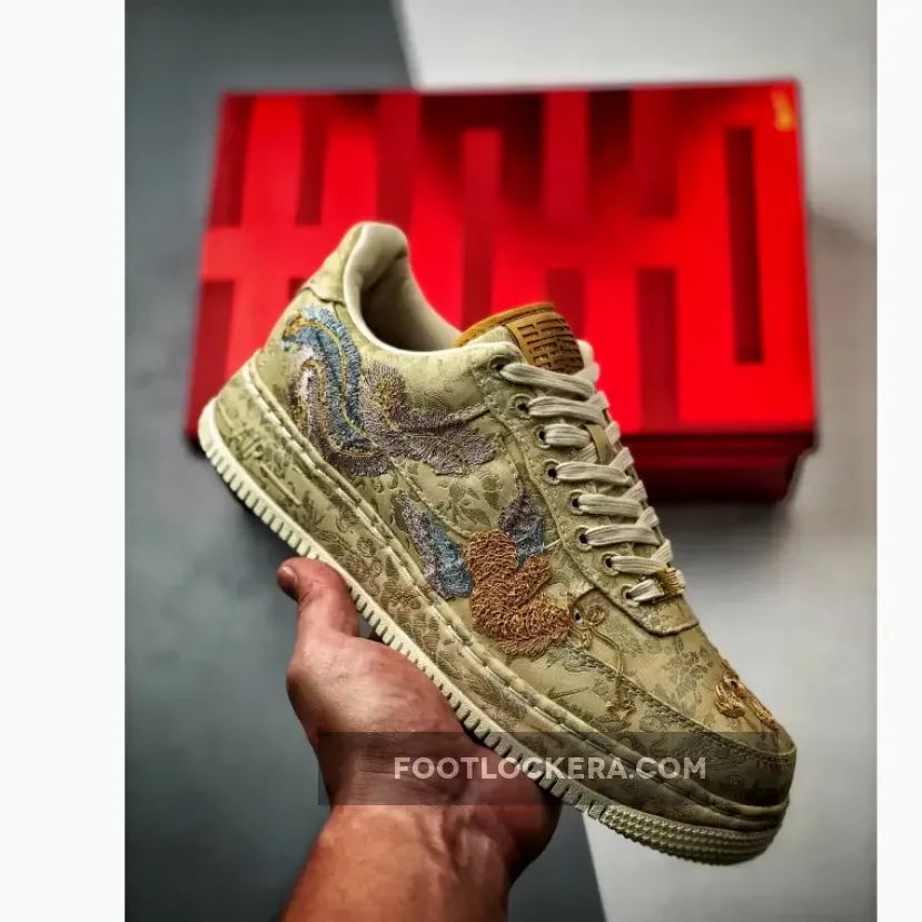 Nike Air Force 1 Low CNY "Year of the Dragon" Metallic Gold/Lilac