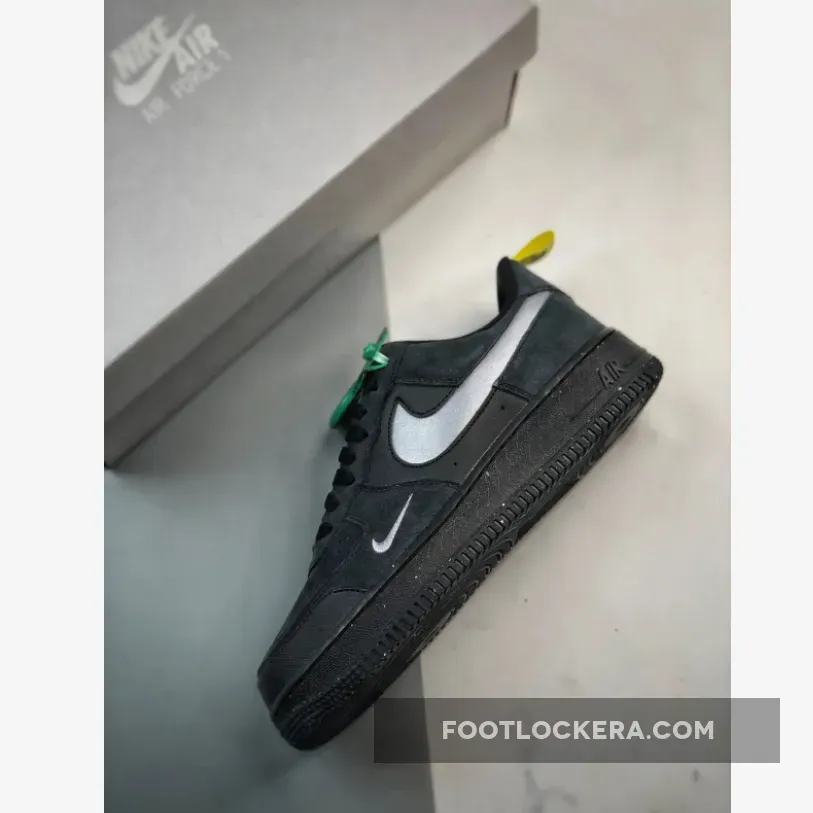 Nike Air Force 1 Low Cut-Out Swooshes Black Nike Air Force 1 Low Cut-Out Swooshes Black