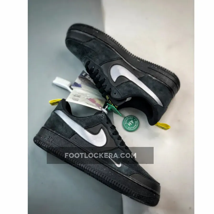 Nike Air Force 1 Low Cut-Out Swooshes Black Nike Air Force 1 Low Cut-Out Swooshes Black