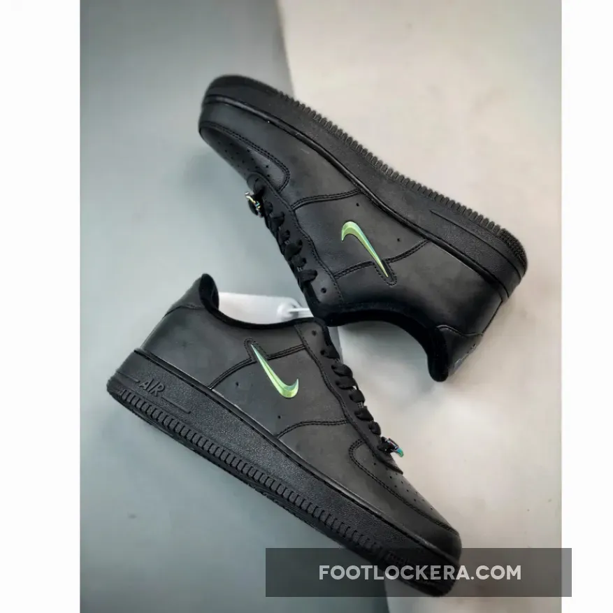 Nike Air Force 1 Low "Just Do It" Black/Multi-Color-White Nike Air Force 1 Low "Just Do It" Black/Multi-Color-White