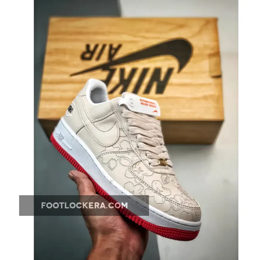 Nike Air Force 1 Low "Sakura Ueno" Light Bone/Watermelon