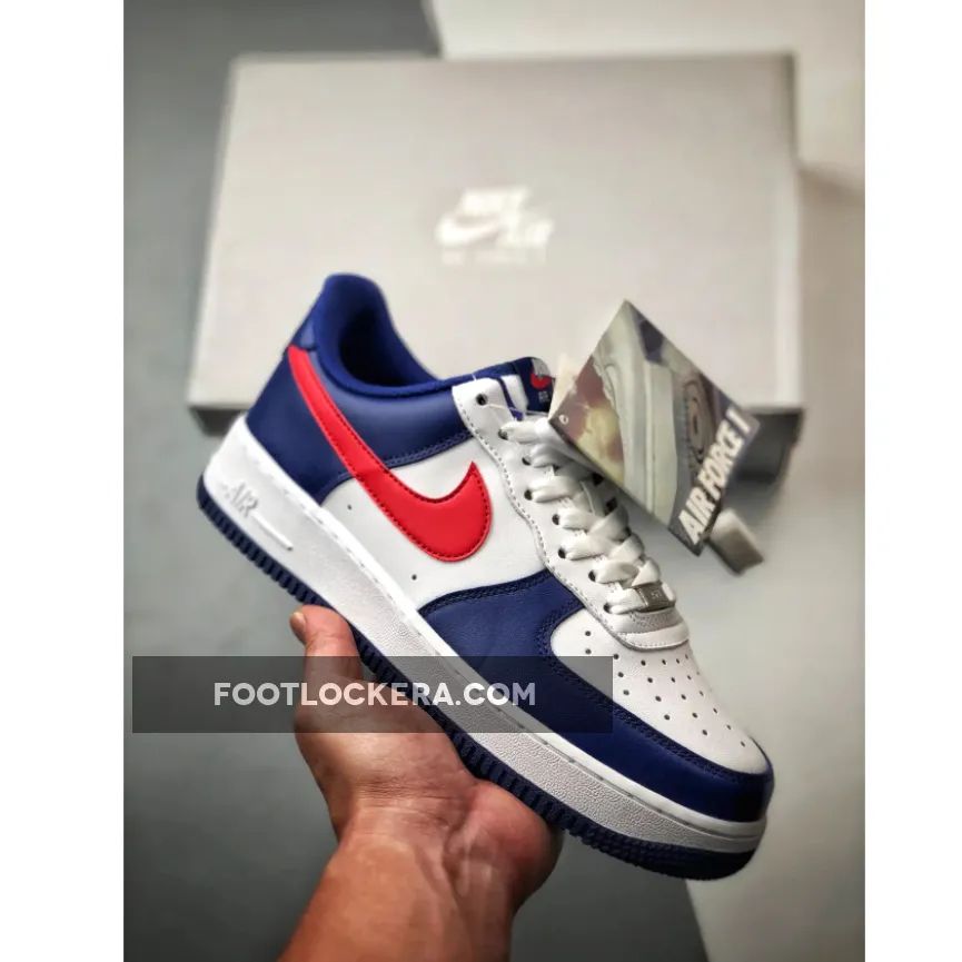 Nike Air Force 1 Low White Navy For Womens