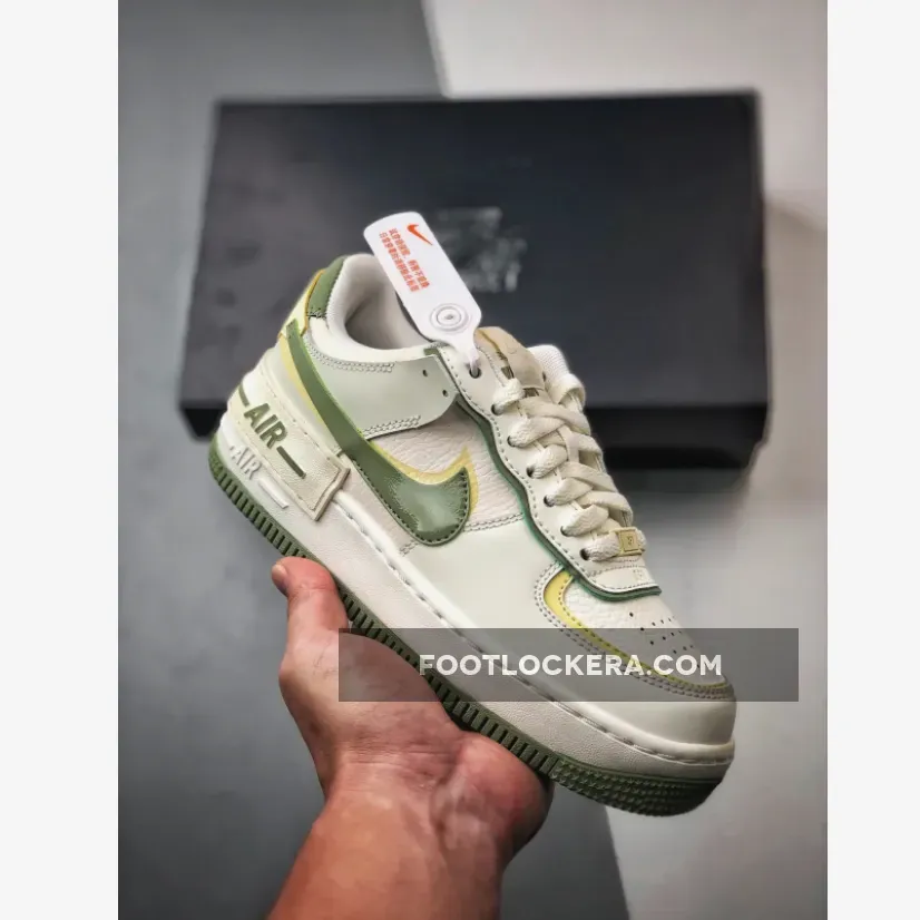Nike Air Force 1 Shadow Pale Ivory Oil Green