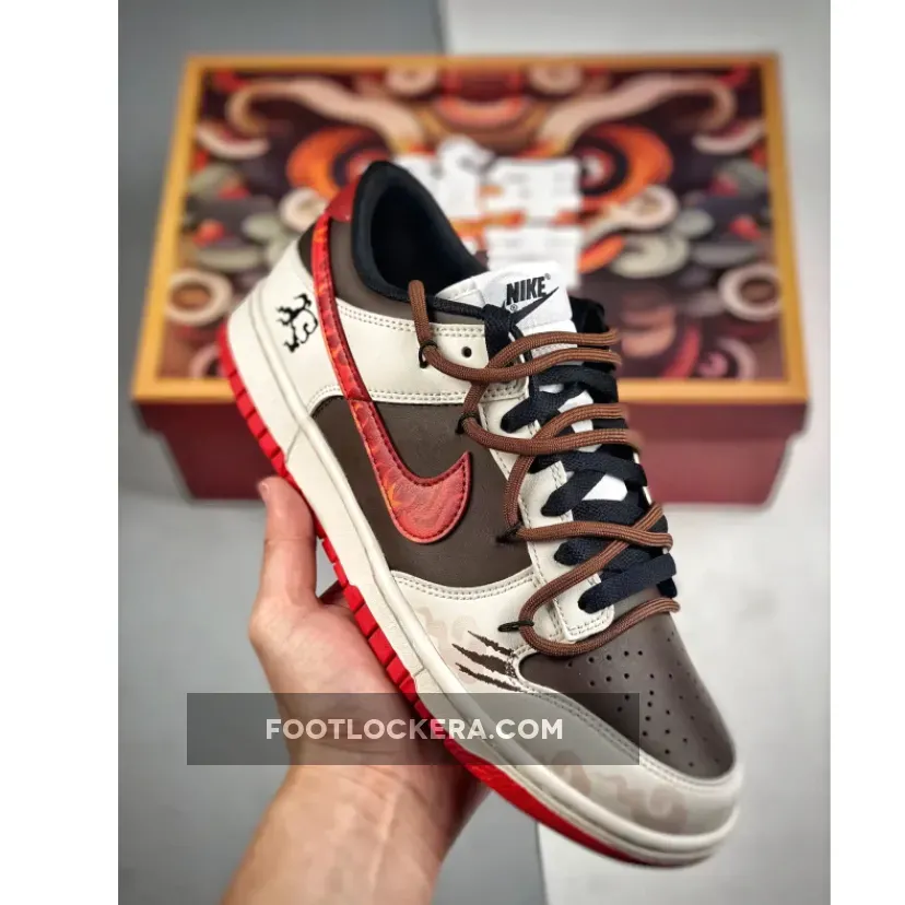 Nike Dunk Low "Year of the Dragon" White Black Red