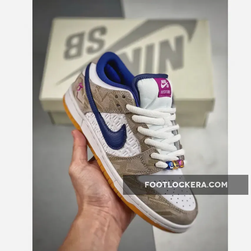 Rayssa Leal x Nike SB Dunk Low Pure Platinum/Royal Blue-Vivid Purple-Gum