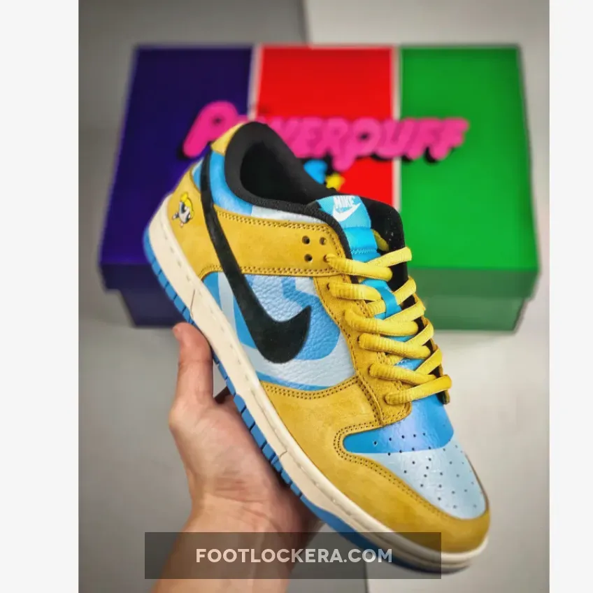 The Powerpuff Girls x Nike SB Dunk Low Yellow Blue