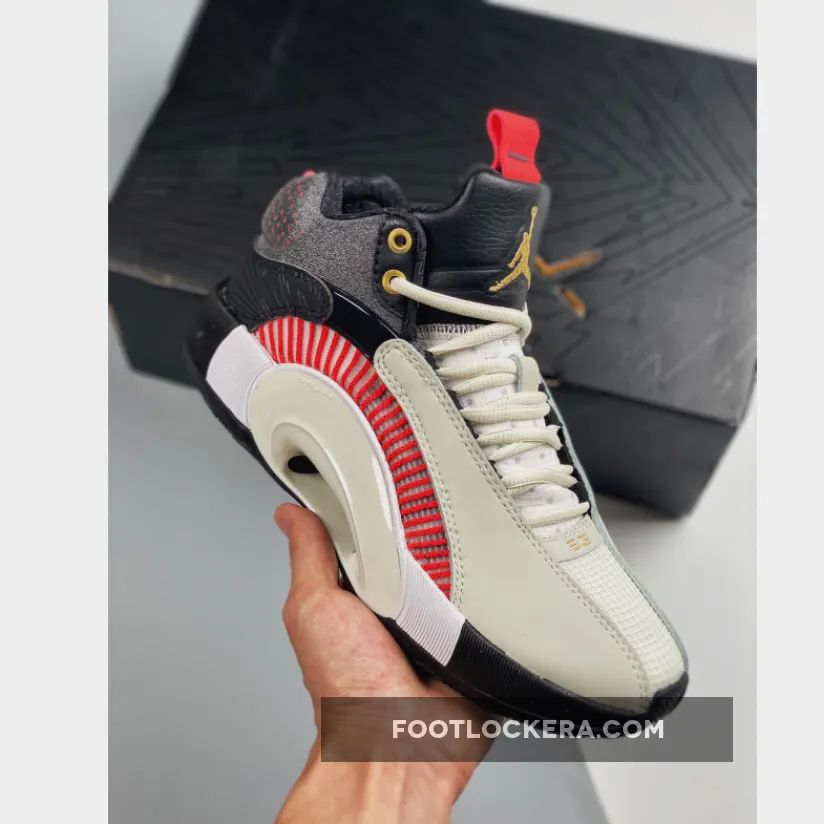 Titan x Air Jordan 35 Grey Charcoal Black Gold